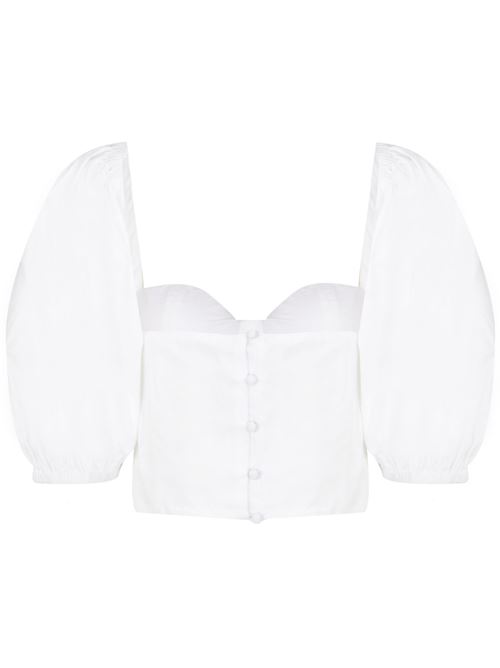 Francis woman  bustier top in white Amotea | FRANCIS TOPCOTTONWHITE